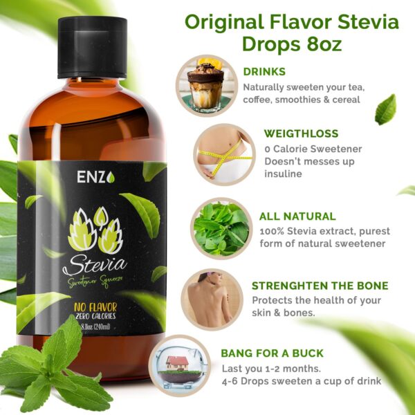 Toffee Liquid Stevia Drops 8oz (250ml) - Image 7