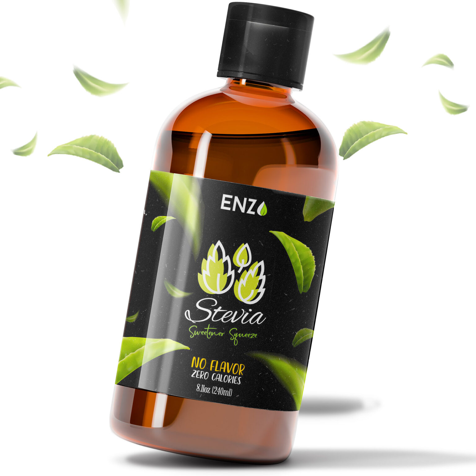 Toffee Caramel Liquid Stevia Drops 4oz (120ml) Enzo Organic Stevia