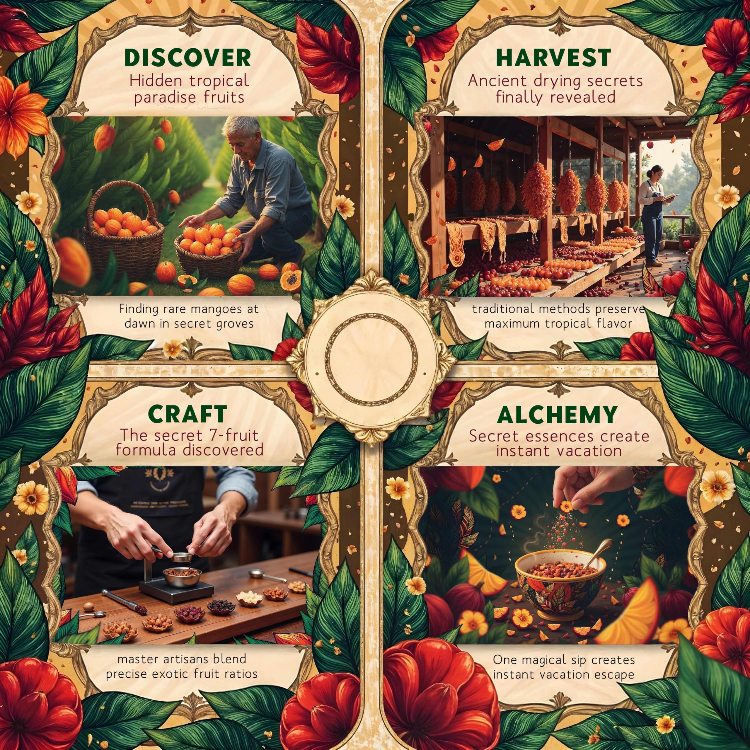 ENZO Tea Master Reserve - Tropical Tiki Tea (4oz) 7-Tropical-Fruit Blend for Afternoon Energy | Loose Leaf with Dried Mango Passion Fruit Pieces & Natural Fruit Essences - Image 4